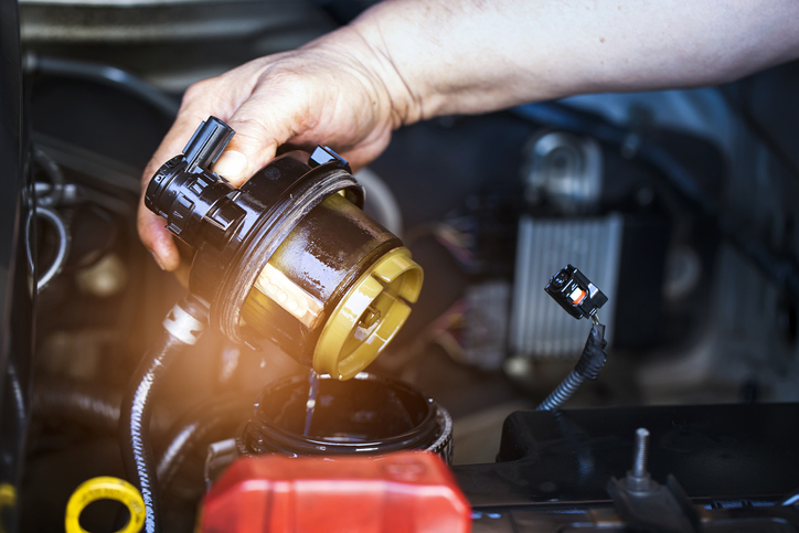 When removing water from a vehicle’s gas tank, it’s important to replace the fuel filter