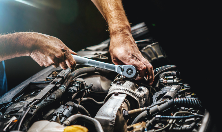 Keeping your workspace organized will improve your productivity as an auto mechanic